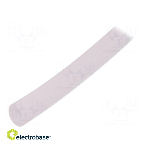 Insulating tube | Mat: silicone | transparent | -50÷200°C | Øint: 6mm