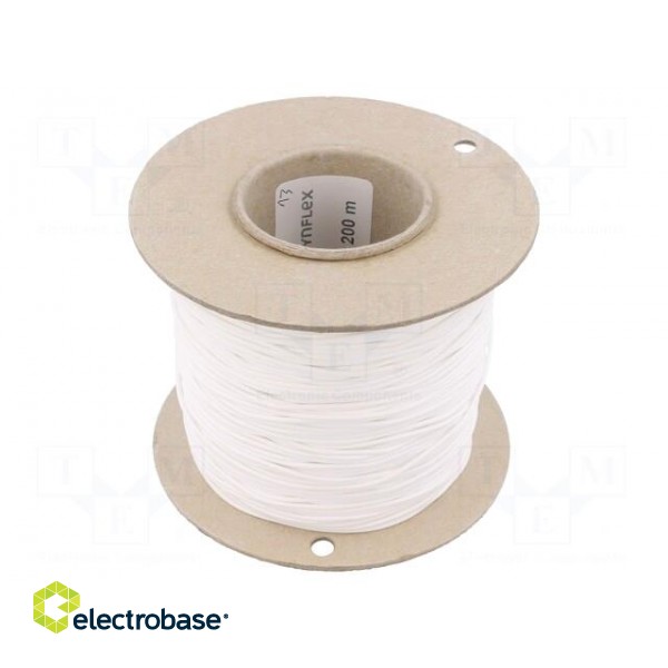 Insulating tube | silicone | white | Øint: 0.8mm | Wall thick: 0.4mm image 2