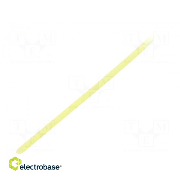 Insulating tube | silicone | yellow | Øint: 0.5mm | Wall thick: 0.2mm image 1