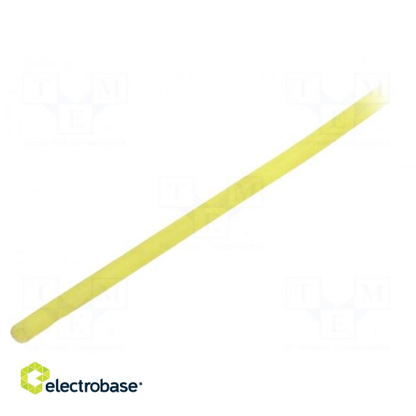Insulating tube | silicone | yellow | Øint: 0.8mm | Wall thick: 0.4mm paveikslėlis 1