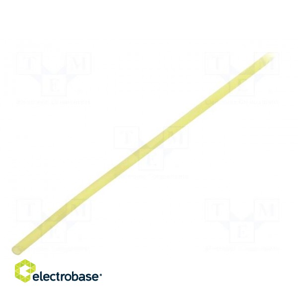 Insulating tube | silicone | yellow | Øint: 1.5mm | Wall thick: 0.4mm paveikslėlis 1