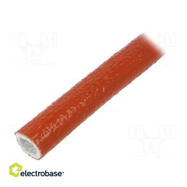 Insulating tube | Size: 22 | fiberglass | L: 1m | -55÷260°C | Øout: 28mm