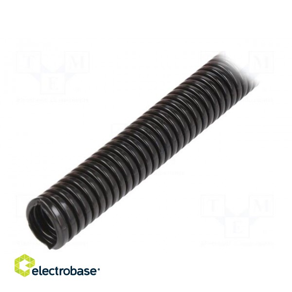 Protective tube | Size: 10 | polyamide | black | -40÷120°C | Øint: 9.9mm