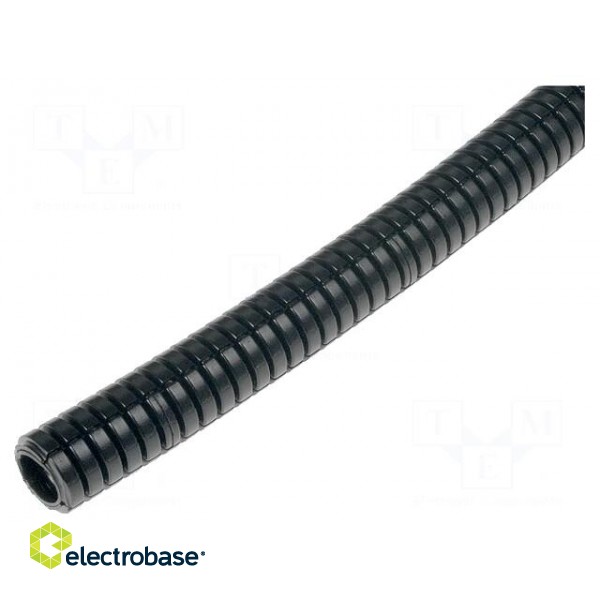 Protective tube | Size: 16 | polyamide | black | -40÷120°C | HelaGuard