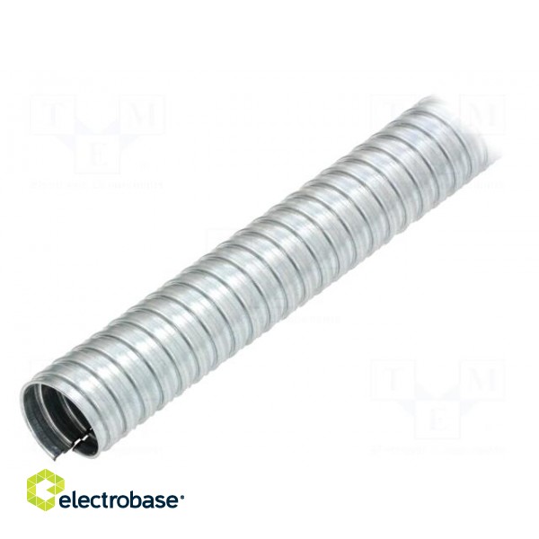Protective tube | Size: 9 | galvanised steel | natural | -55÷300°C