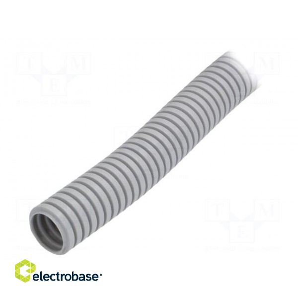 Protective tube | ØBraid : 32mm | grey | L: 25m | -25÷60°C | Øint: 25mm