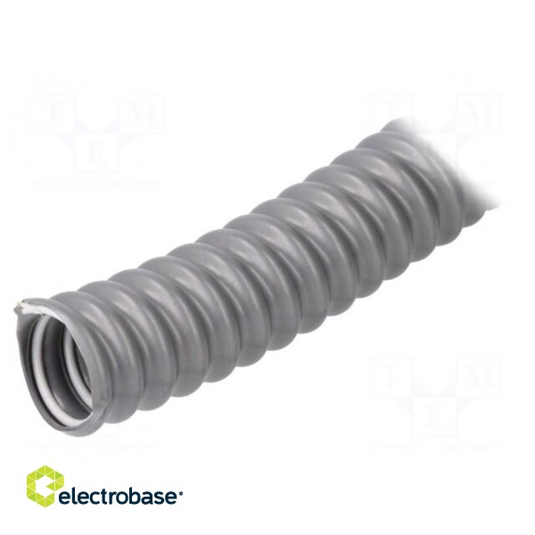 Protective tube | ØBraid : 19mm | PVC | grey | Len: 10m | -25÷80°C