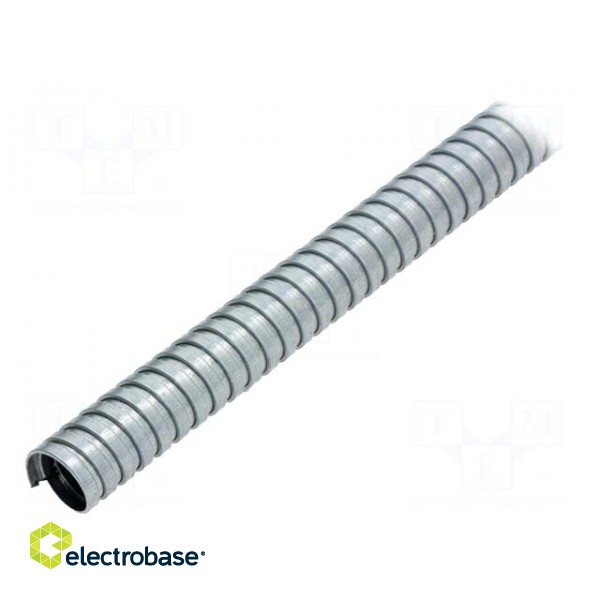 Protective tube | Size: 20 | galvanised steel | natural | -55÷300°C
