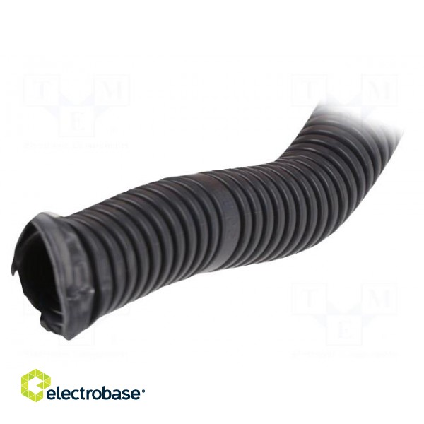 Protective tube | Size: 20 | PVC | dark grey | L: 25m | 750N | Øint: 14.5mm