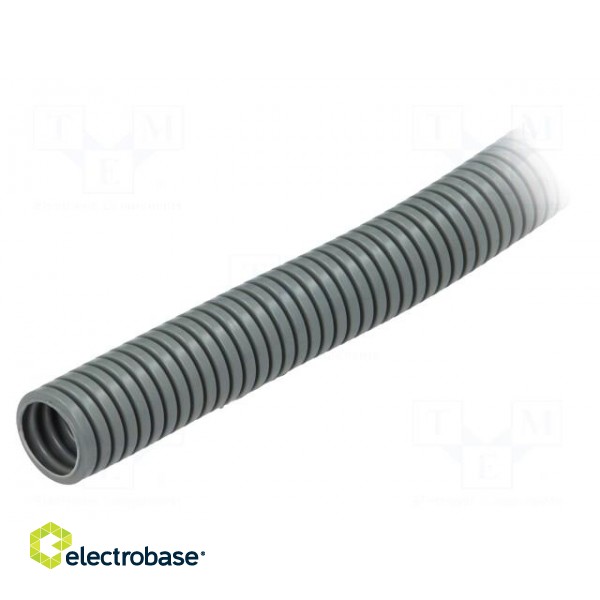 Protective tube | Size: 23 | polyamide 12 | grey | L: 50m | -50÷95°C | PIS