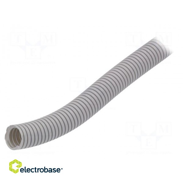 Protective tube | ØBraid : 25mm | grey | L: 25m | -5÷60°C | Øint: 19mm