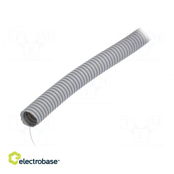 Protective tube | Size: 25 | PVC | grey | L: 50m | -25÷60°C | 320N