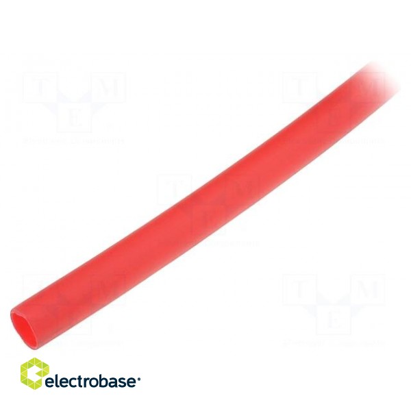 Protective tube | polyetylene | red | Len: 25m | -10÷40°C | Øint: 10mm