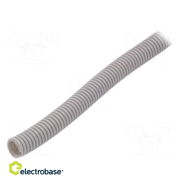 Protective tube | ØBraid : 20mm | grey | L: 50m | -5÷60°C | Øint: 14.9mm