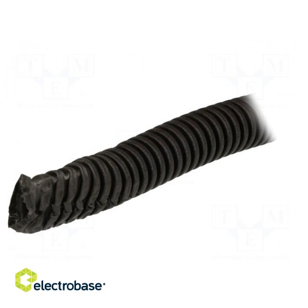 Protective tube | Size: 20 | PVC | black | L: 25m | 320N | Øint: 14.5mm