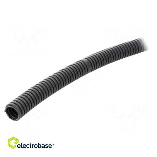 Protective tube | Size: 25 | PVC | dark grey | L: 50m | 750N | Øint: 19mm
