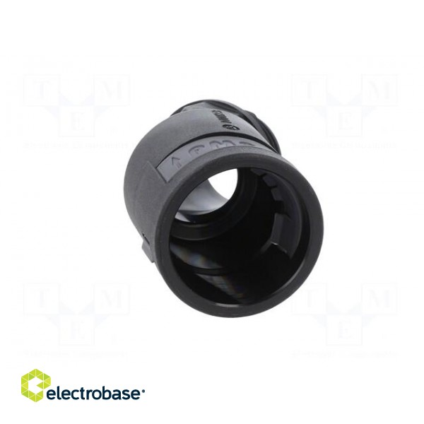 45° angled connector | Thread: metric,outside | polyamide 6 | black фото 9