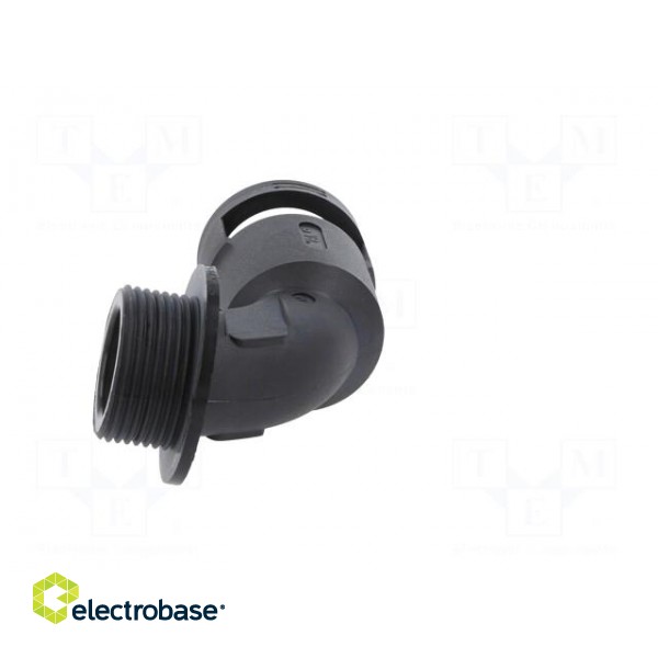 90° angled connector | Thread: metric,outside | polyamide 6 | black фото 5