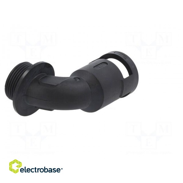 90° angled connector | Thread: metric,outside | polyamide 6 | black фото 3