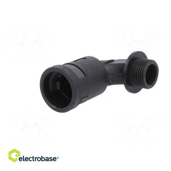90° angled connector | Thread: metric,outside | polyamide 6 | black фото 2