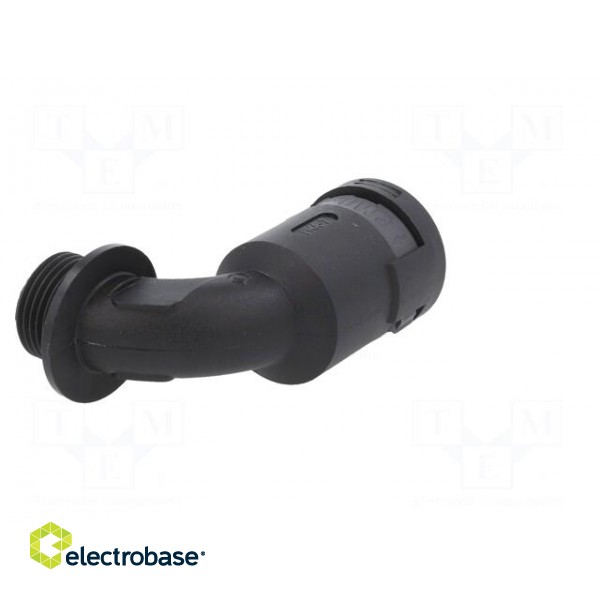 90° angled connector | Thread: metric,outside | polyamide 6 | black фото 6