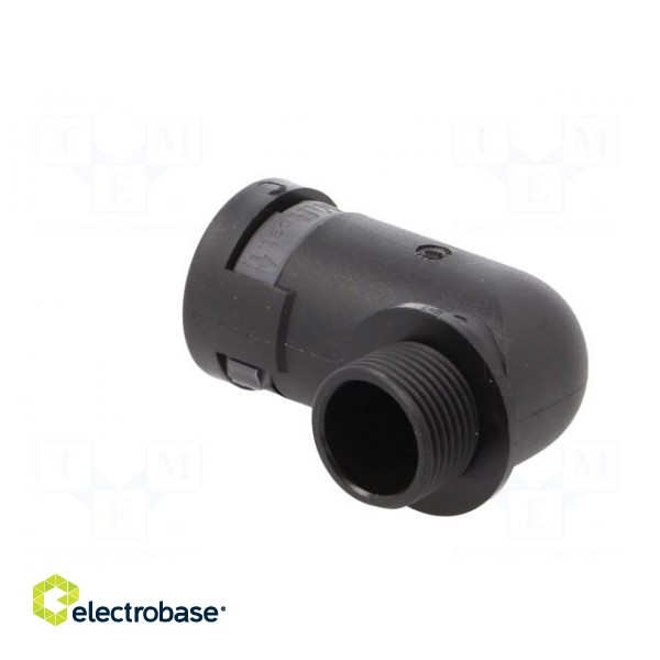 90° angled connector | Thread: metric,outside | polyamide 6 | black image 4