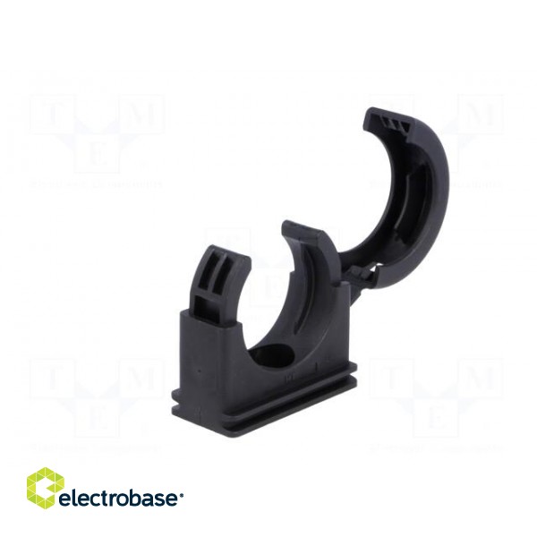 Bracket | polyamide | HelaGuard | -50÷135°C | black | UL94V-2 | Size: 28 paveikslėlis 4