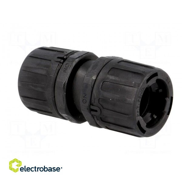 Connector | polyamide | HelaGuard | -50÷135°C | IP66 | black | UL94V-2 paveikslėlis 8