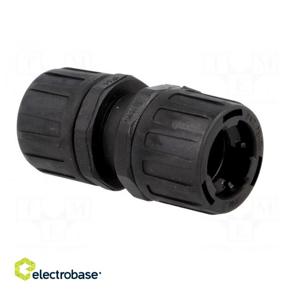 Connector | polyamide | HelaGuard | -50÷135°C | IP66 | black | UL94V-2 paveikslėlis 4