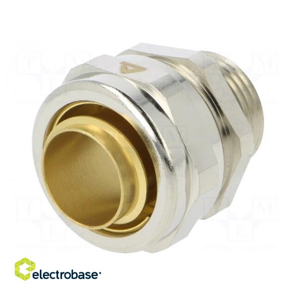 Straight terminal connector | Thread: metric,inside | brass | IP40 image 1