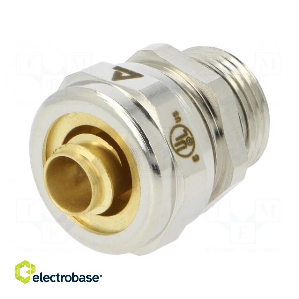 Straight terminal connector | Thread: metric,inside | brass | IP40 image 1