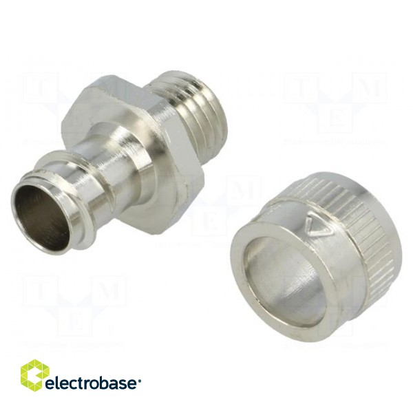 Straight terminal connector | Thread: metric,inside | brass | IP40 image 6