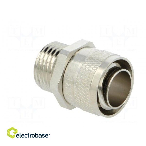 Straight terminal connector | Thread: metric,outside | brass | IP54 image 1