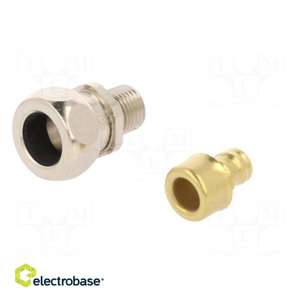 Straight terminal connector | Thread: metric,outside | brass | IP65 paveikslėlis 2