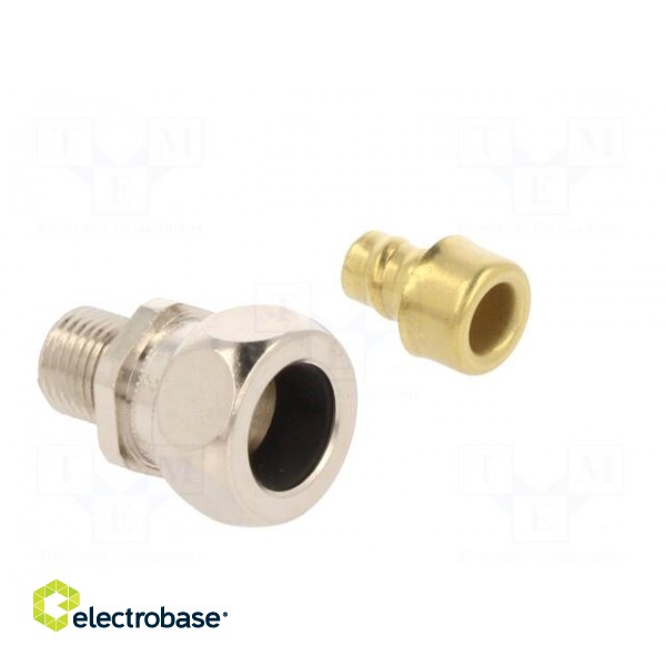 Straight terminal connector | Thread: metric,outside | brass | IP65 paveikslėlis 8