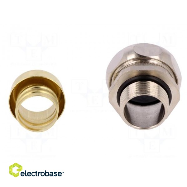 Straight terminal connector | Thread: metric,outside | brass | IP65 image 5