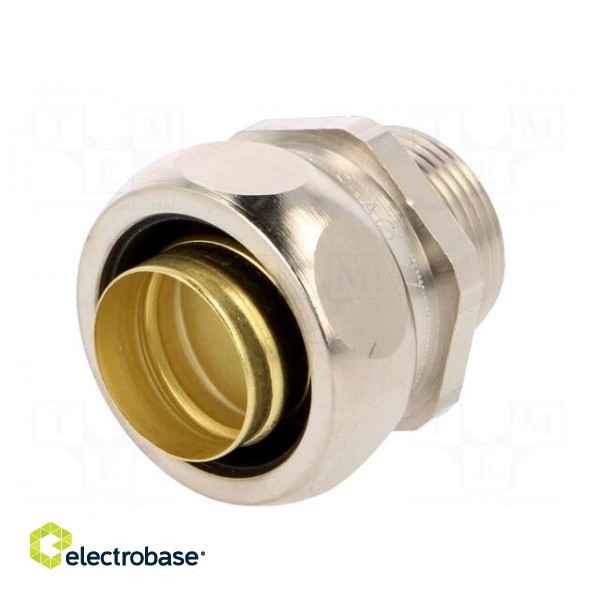 Straight terminal connector | Thread: metric,outside | brass | IP65 paveikslėlis 2