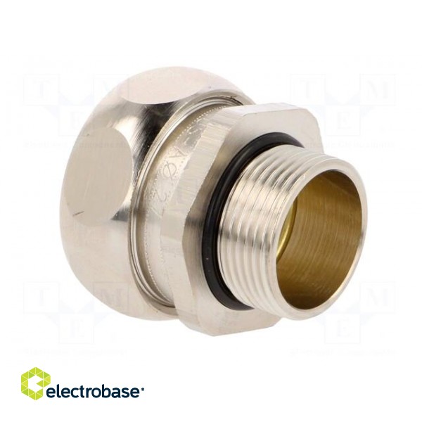 Straight terminal connector | Thread: metric,outside | brass | IP65 paveikslėlis 4