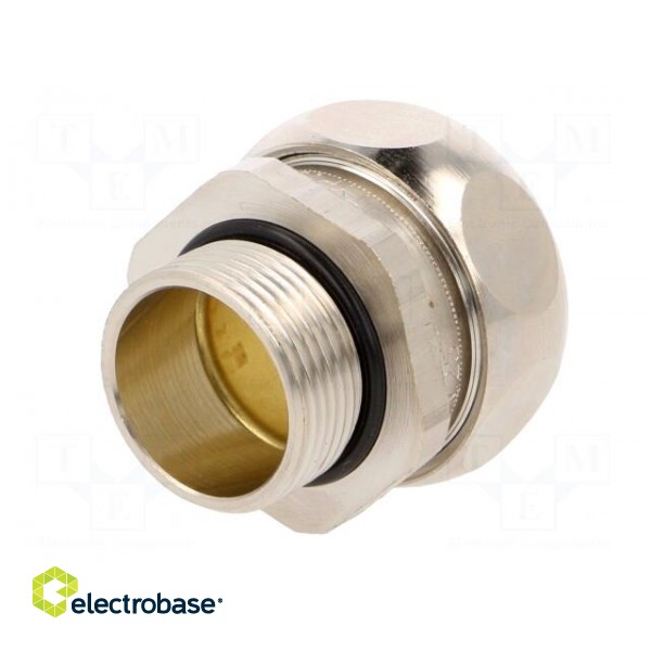 Straight terminal connector | Thread: metric,outside | brass | IP65 paveikslėlis 6