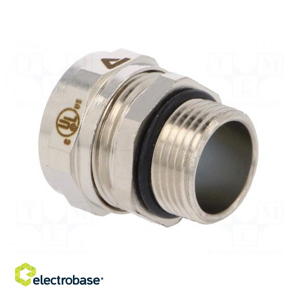 Straight terminal connector | Thread: metric,outside | brass | IP68 фото 4