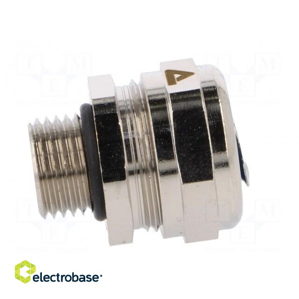 Straight terminal connector | Thread: metric,outside | brass | IP68 фото 7