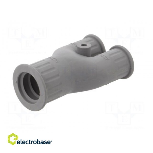 Y-connector | elastomer thermoplastic TPE | -40÷115°C | IP66 | grey image 2