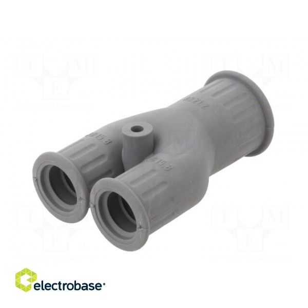 Y-connector | elastomer thermoplastic TPE | -40÷115°C | IP66 | grey фото 6