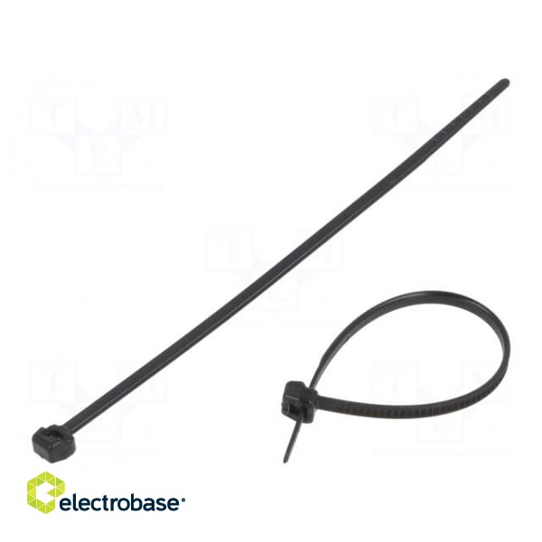 Cable tie | externally serrated | L: 100mm | W: 2.5mm | polyamide | 80N