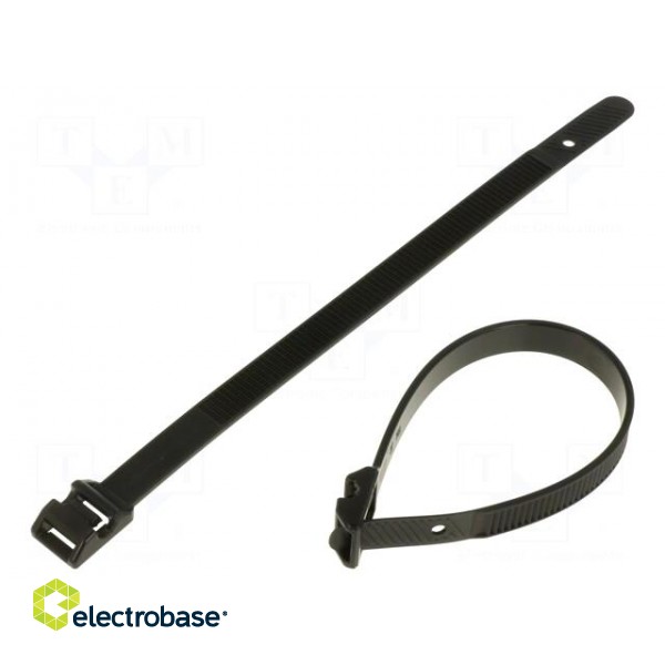 Cable tie | externally serrated | L: 180mm | W: 9mm | polyamide | 360N