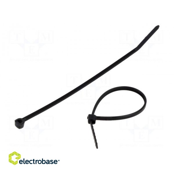 Cable tie | L: 111mm | W: 2.4mm | 80N | black | UL94V-2