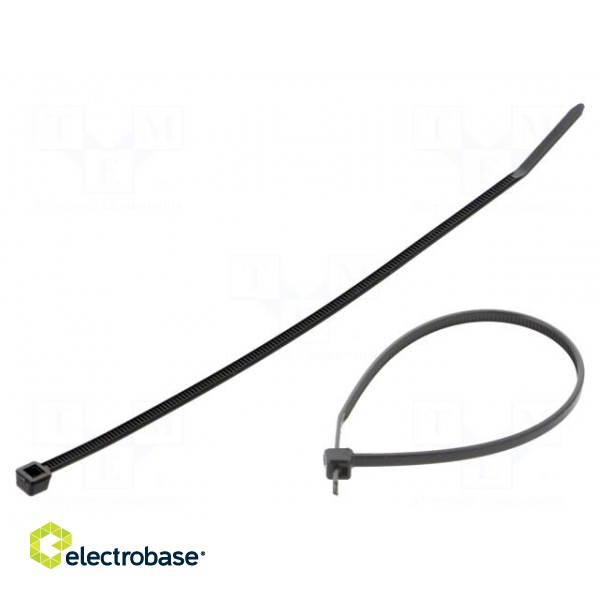 Cable tie | L: 139mm | W: 2.5mm | polyamide | 80N | black | Ømax: 35mm | T18I
