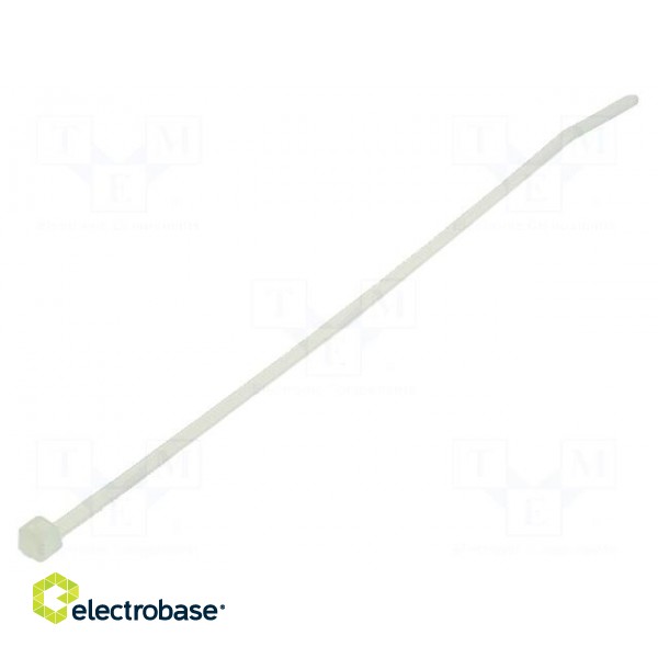 Cable tie | L: 140mm | W: 2.5mm | polyamide | 80N | natural | Ømax: 35mm