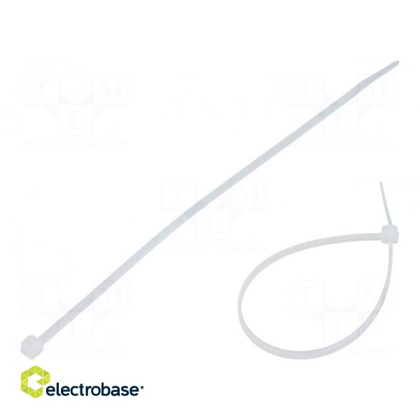 Cable tie | L: 150mm | W: 2.5mm | polyamide | 80N | natural | Ømax: 35mm