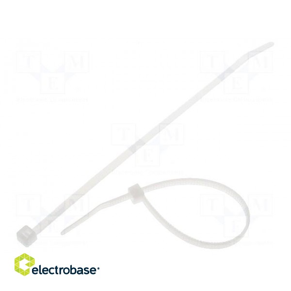 Cable tie | L: 150mm | W: 3.5mm | polyamide | 135N | natural | Ømax: 35mm